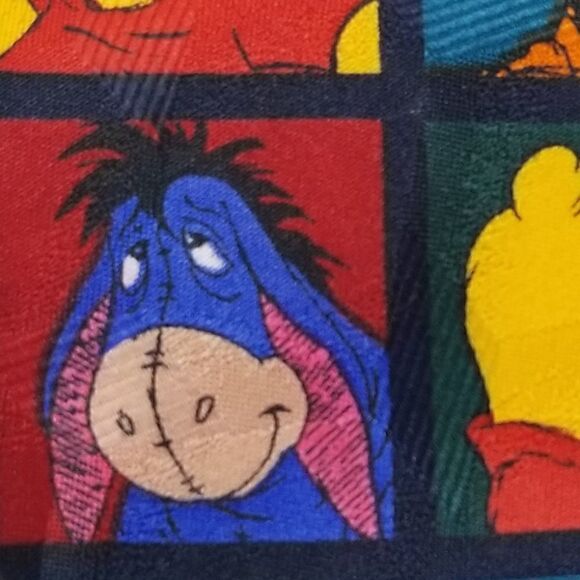 Disney Pooh Tigger Eeyore Window Design Silk Tie - Picture 4 of 8